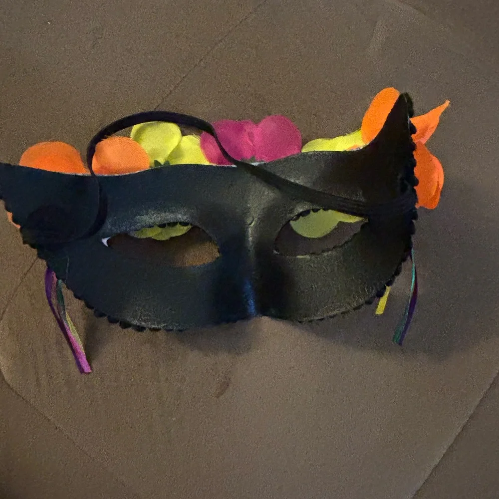 Colorful Kids Floral Face Mask masquerade costume Halloween